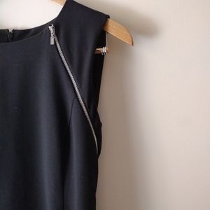 Calvin Klein Black dress with zipper accents, size 6